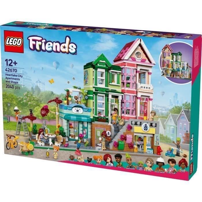 LEGO Friends 42670 Les appartements et boutiques de Heartlake City Jeu créatif pour enfants