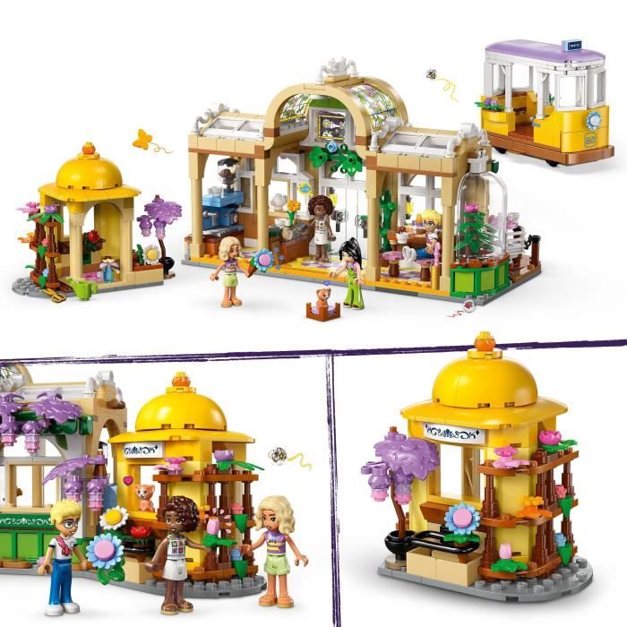 LEGO Friends 42671 Café des Plantes et Kiosque a Fleurs - Jeu de Construction des 9 ans