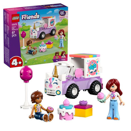 LEGO Friends 42675 La Voiture Licorne - Jouet des 4 ans - Motricité Fine - Idée de Cadeau