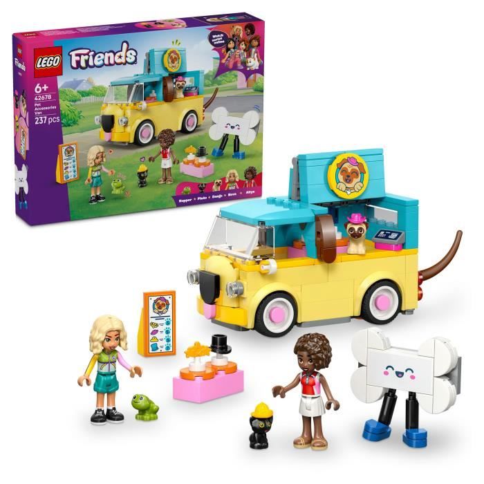 LEGO Friends 42678 Le Van d'Accessoires pour Animaux - Jouet de Construction des 6 ans