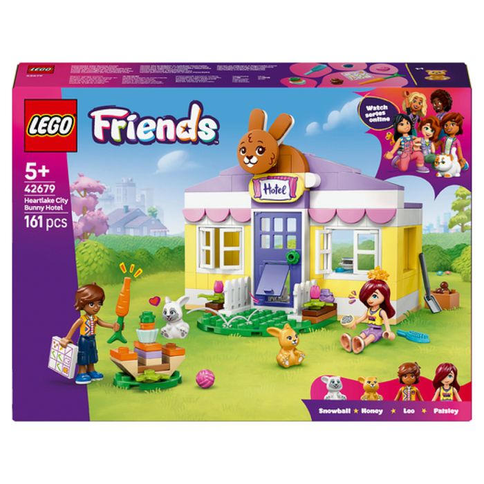 LEGO Friends 42679 L'Hôtel des Lapins de Heartlake City - Jouet de Construction des 5 ans