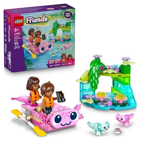 LEGO Friends 42681 Le Bateau d'Aventures Axolotl - Jeu de Construction 5 ans - Figurines