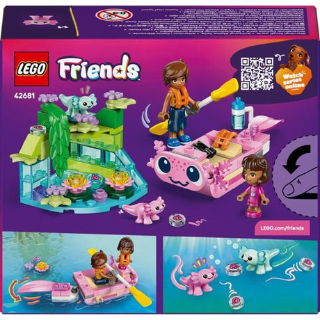 LEGO Friends 42681 Le Bateau d'Aventures Axolotl - Jeu de Construction 5 ans - Figurines