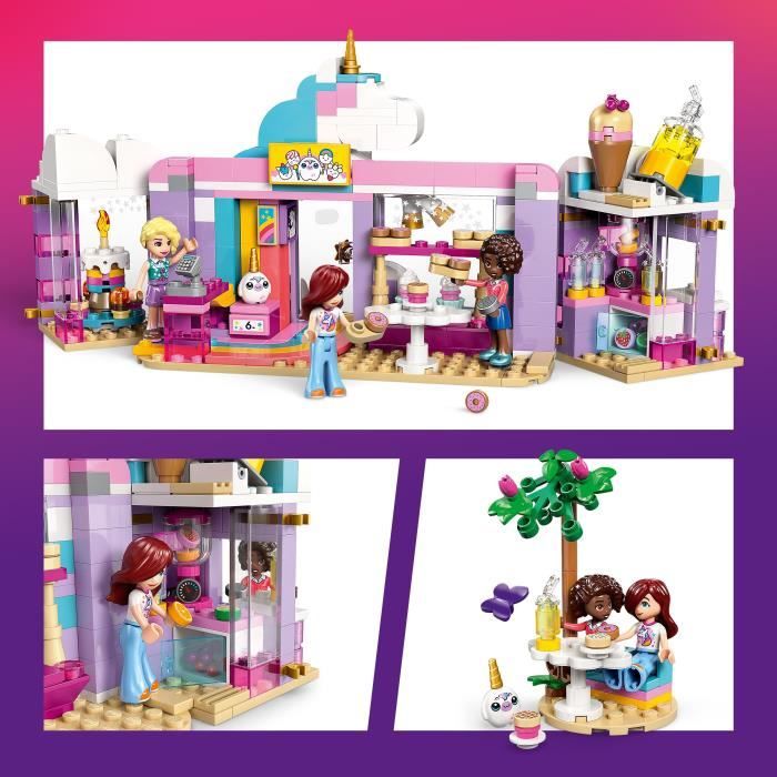 LEGO Friends 42684 Le Café Licorne - Jeu de Construction pour Fille ou Garçon des 6 ans