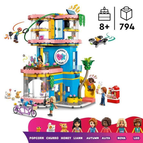 LEGO Friends 42689 Le Club-House de Heartlake City - Jeu de Construction 8 ans - Cadeau