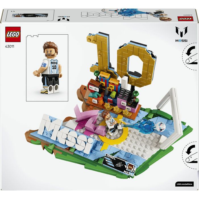 LEGO Editions 43011 Lionel Messi  Best Of - Jeu 10 ans - Décoration de Chambre d'Enfant