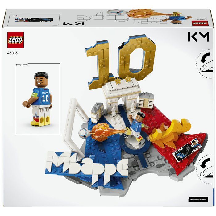 LEGO Editions 43013 Kylian Mbappé  Best Of - Jeu 10 ans - Décoration de Chambre d'Enfant