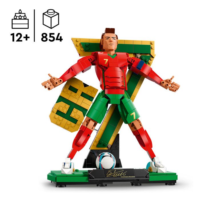LEGO Editions 43016 Cristiano Ronaldo  Légende du Foot - Jeu 10 ans - Décoration Chambre