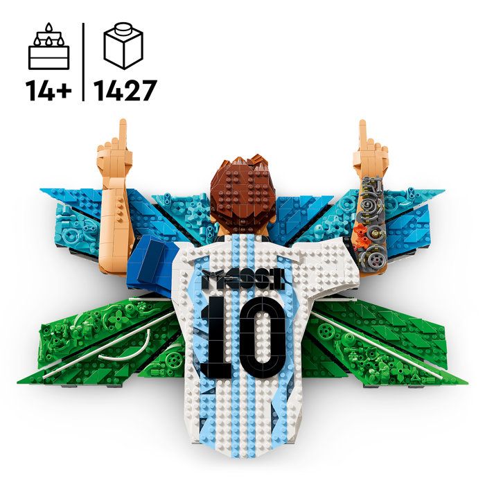 LEGO Editions 43018 Lionel Messi  La Célébration - Jeu Ado dès 14 ans - Tableau Mural