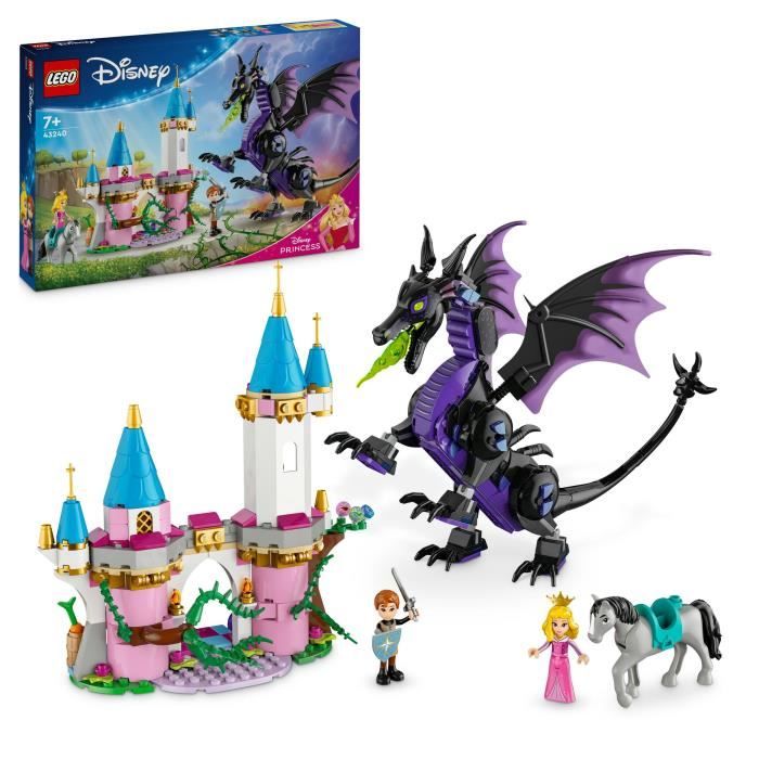 LEGO | Disney Princess 43240 Maléfique en dragon, jouet pour les fans du dessin-animé