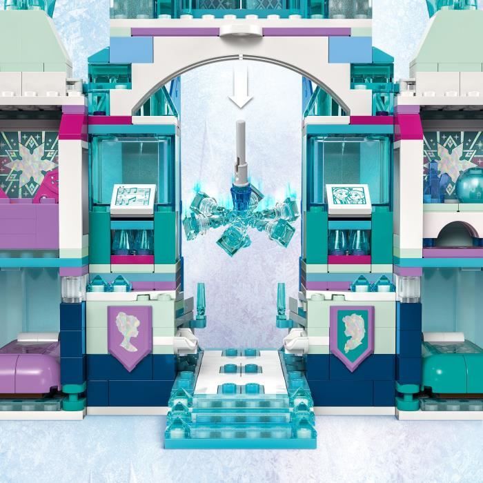 LEGO | Disney 43244 Le palais de glace d'Elsa, jouet de construction pour enfants et fans