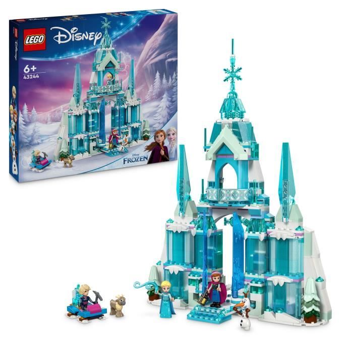 LEGO | Disney 43244 Le palais de glace d'Elsa, jouet de construction pour enfants et fans