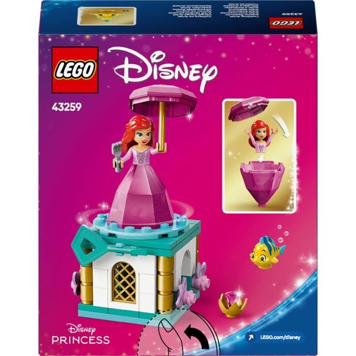 LEGO | Disney Princess 43259 Ariel tournoyante - Jeu de construction pour filles des 5 ans