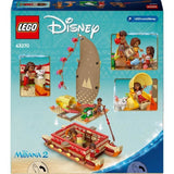 LEGO | Disney 43270 Le Bateau d'Aventure de Vaiana - Jeu de Construction pour enfant 6 ans