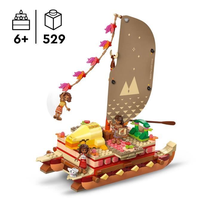 LEGO | Disney 43270 Le Bateau d'Aventure de Vaiana - Jeu de Construction pour enfant 6 ans