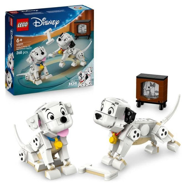 LEGO | Disney 43271 Lucky et Penny, les Chiots des 101 Dalmatiens - Jeu des 6 ans