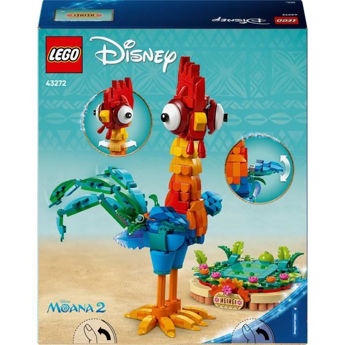LEGO | Disney Vaiana 2 43272 Heihei - Jouet pour enfant des 9 ans avec Coq a Construire
