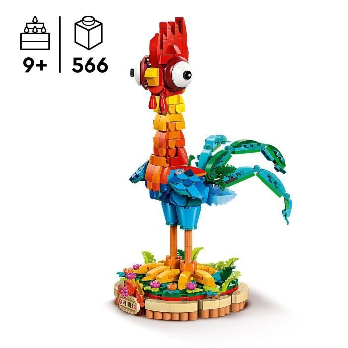 LEGO | Disney Vaiana 2 43272 Heihei - Jouet pour enfant des 9 ans avec Coq a Construire