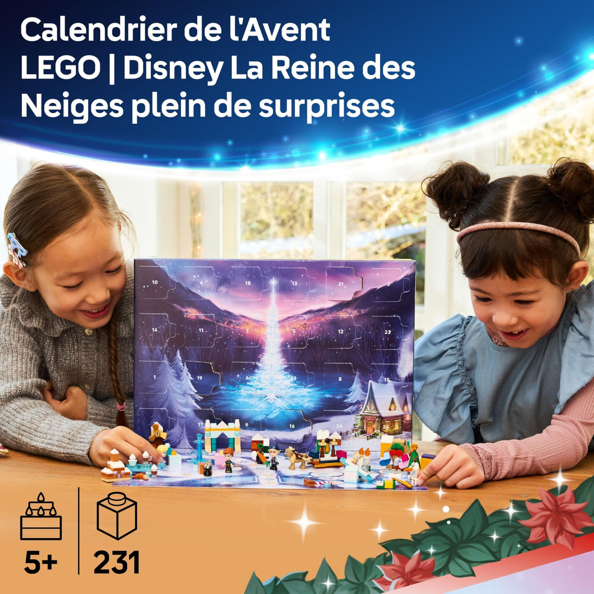 LEGO | Disney La Reine des Neiges 43273 Le Calendrier de l'Avent 2025 - Jouets des 5 ans