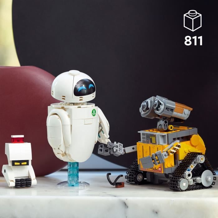 LEGO | Disney et Pixar 43279 WALL-E et EVE - Set de Construction DIY pour Adulte - Cadeau