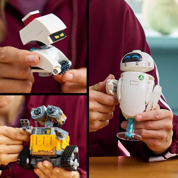 LEGO | Disney et Pixar 43279 WALL-E et EVE - Set de Construction DIY pour Adulte - Cadeau
