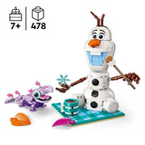 LEGO | Disney 43287 La Reine des Neiges Le Pique-Nique d'Olaf et Bruni - Bonhomme de Neige