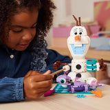 LEGO | Disney 43287 La Reine des Neiges Le Pique-Nique d'Olaf et Bruni - Bonhomme de Neige