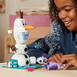 LEGO | Disney 43287 La Reine des Neiges Le Pique-Nique d'Olaf et Bruni - Bonhomme de Neige
