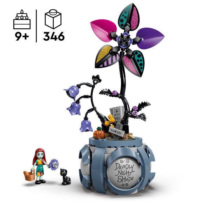 LEGO | Disney 43288 Le Pot de Fleurs de Sally - Jeu Créatif pour Fille ou Garçon des 9 ans
