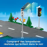 LEGO City 60304 Intersection a assembler, Jeu construction ville avec panneaux et routes a imbriquer pour garçon ou fille