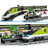 LEGO City Le Train de Voyageurs Express - Jouet de Train Télécommandé - Phares Fonctionnels - Enfants 7 Ans