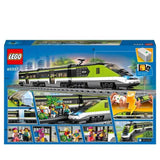 LEGO City Le Train de Voyageurs Express - Jouet de Train Télécommandé - Phares Fonctionnels - Enfants 7 Ans