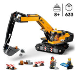 LEGO City 60420 La pelleteuse de chantier jaune, jouet pour enfant a partir de 8 ans