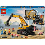 LEGO City 60420 La pelleteuse de chantier jaune, jouet pour enfant a partir de 8 ans