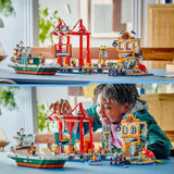 LEGO City 60422 Le port et le navire marchand, jouet de construction a partir de 8 ans