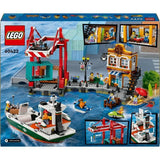 LEGO City 60422 Le port et le navire marchand, jouet de construction a partir de 8 ans
