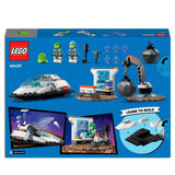 LEGO 60429 City Le Vaisseau et la Découverte de l'Astéroide, Jouet avec 2 Minifigurines d'Astronautes et Figurine Alien