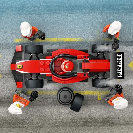LEGO City 60443 Arret au stand de F1 avec voiture Ferrari - Jouet pour garçon des 6 ans