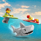 LEGO City 60453 Le véhicule de secours de la plage - Jouet des 6 ans avec un requin