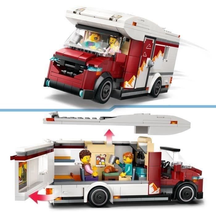 LEGO City 60454 Le camping-car d'aventures - Jeu de construction pour garçon des 6 ans