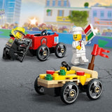 LEGO City 60458 Pack de bolides de course : camion de pizza contre camion de pompiers