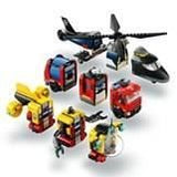 LEGO City 60462 Hélicoptere, camion de pompiers et sous marin modulable - Jouet des 7 ans
