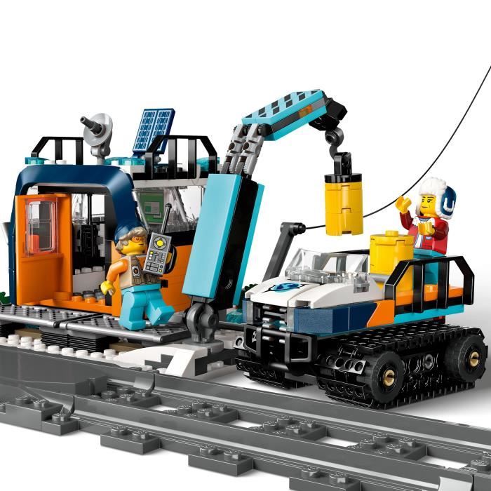 LEGO City 60470 Le Train Express des Explorateurs en Arctique - Jeu pour Garçon des 7 ans