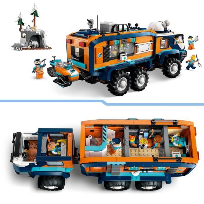 LEGO City 60471 Le Camion Scientifique des Explorateurs en Arctique - Jeu Garçon des 8 ans