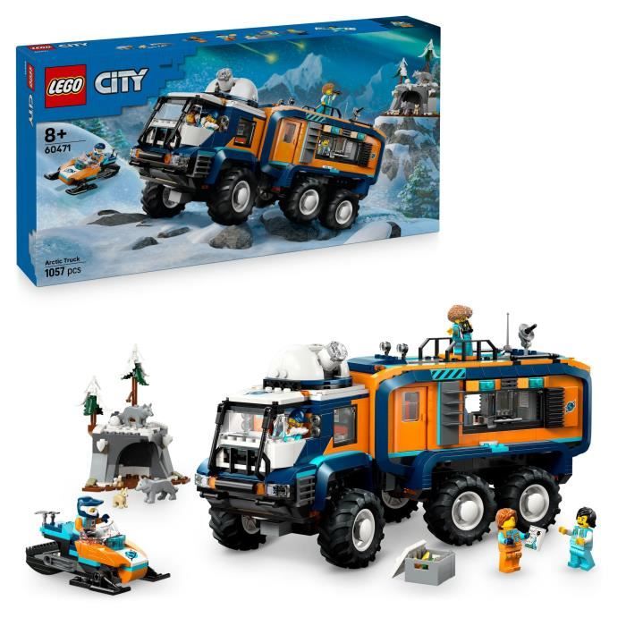 LEGO City 60471 Le Camion Scientifique des Explorateurs en Arctique - Jeu Garçon des 8 ans