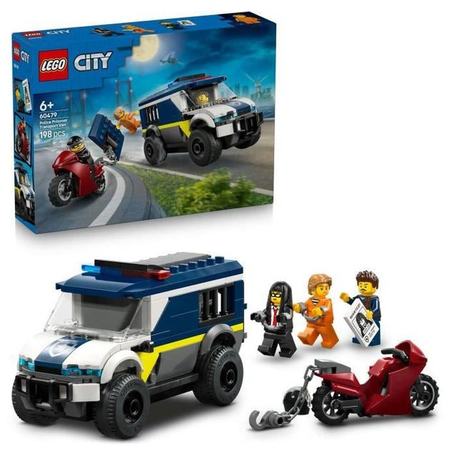 LEGO City 60479 Le Fourgon Pénitentiaire - Jeu de Construction 6 ans - Maquette de Camion