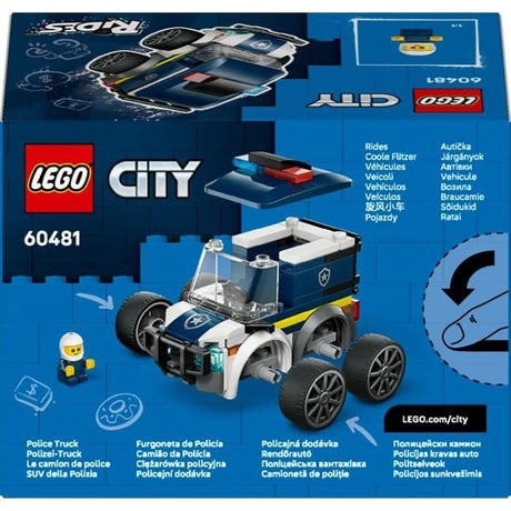 LEGO City 60481 Véhicules - Le Camion de Police - Jeu Créatif des 5 ans - Idée de Cadeau