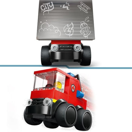 LEGO City 60482 Véhicules - Le Camion de Pompiers - Jeu Créatif des 5 ans - Idée de Cadeau
