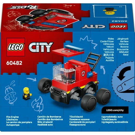 LEGO City 60482 Véhicules - Le Camion de Pompiers - Jeu Créatif des 5 ans - Idée de Cadeau