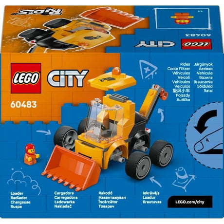 LEGO City 60483 Véhicules - La Chargeuse de Chantier - Jeu Créatif 5 ans - Idée de Cadeau